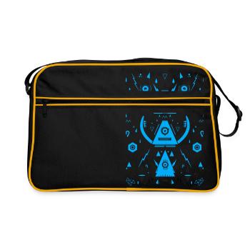 Abstract Triangle Transformation - Sac Retro - noir/or - Devant