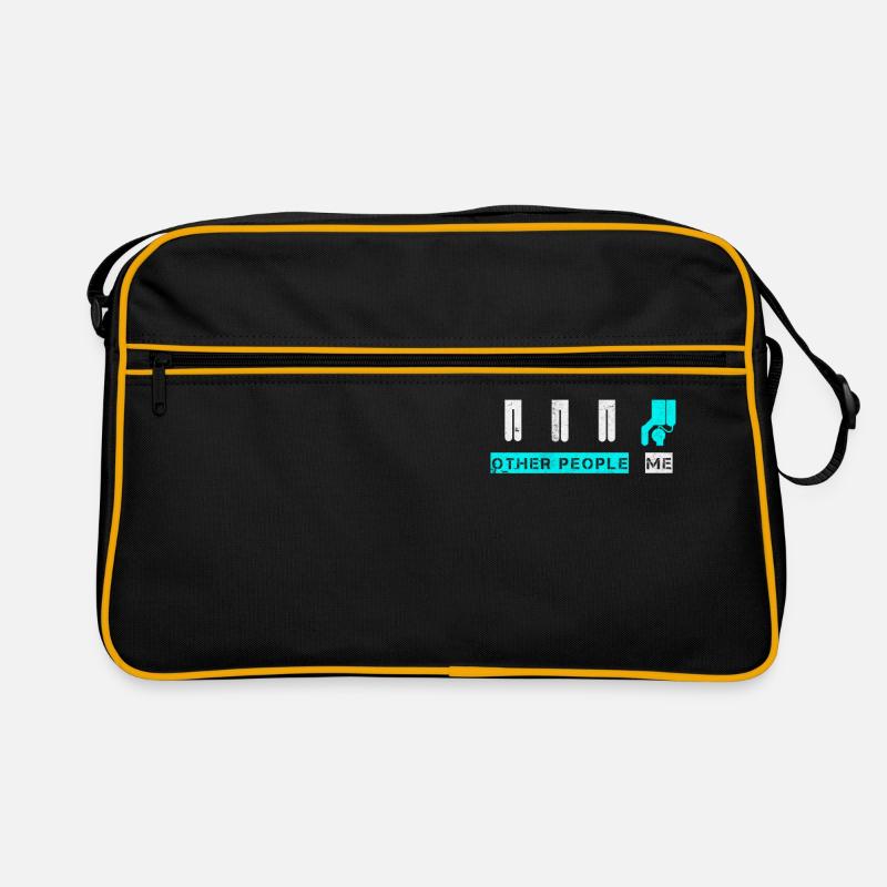 Tauchen Dive Diver ScubaDiving Wassersport Geschenk - Retro Tasche - Schwarz/Gold