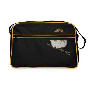 Rouge-gorge - Sac Retro - noir/or - Devant