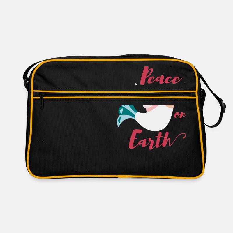 Weihnachten Taube Spruch Retro Tasche
