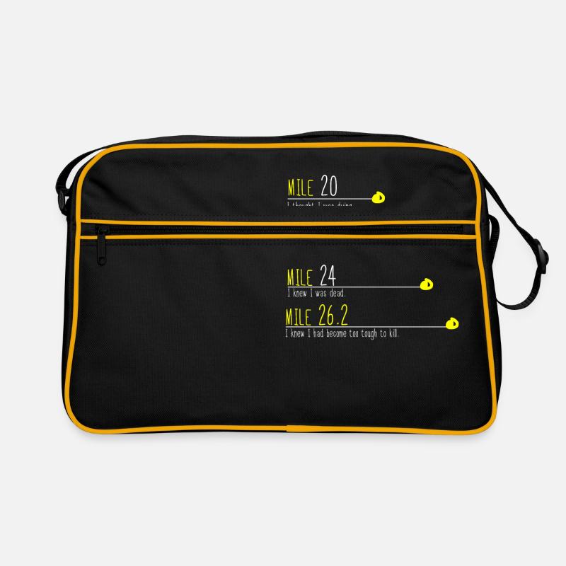 Marathon Runner Mile Gift Retro Bag