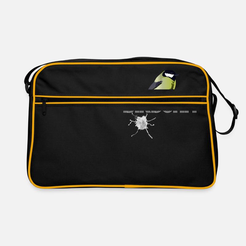 #Birdshit Great - Retro Bag - black/gold