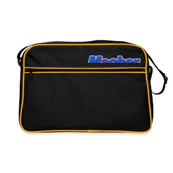 Macher - Retro Tasche - Schwarz/Gold - Vorne