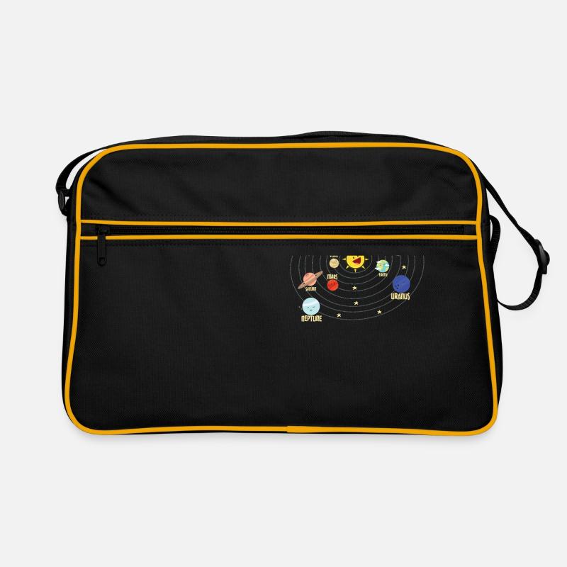 Système solaire de l'école primaire dans l'espace cadeau Sac Retro