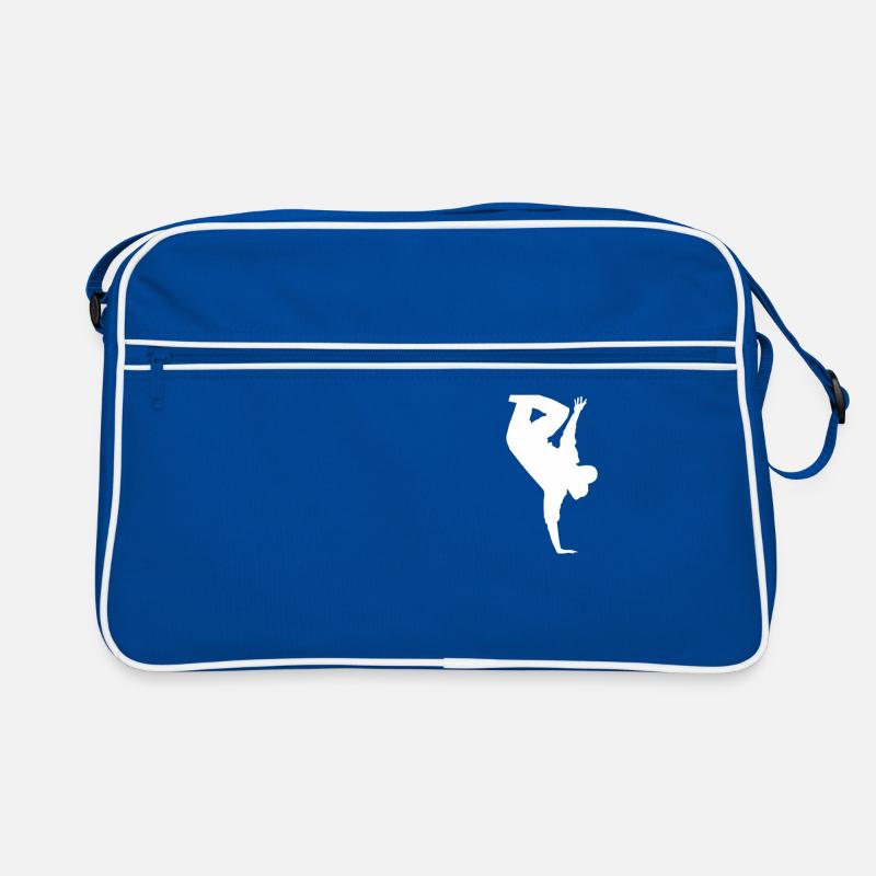 Break dancer dance dancer dancer silhouette Retro Bag