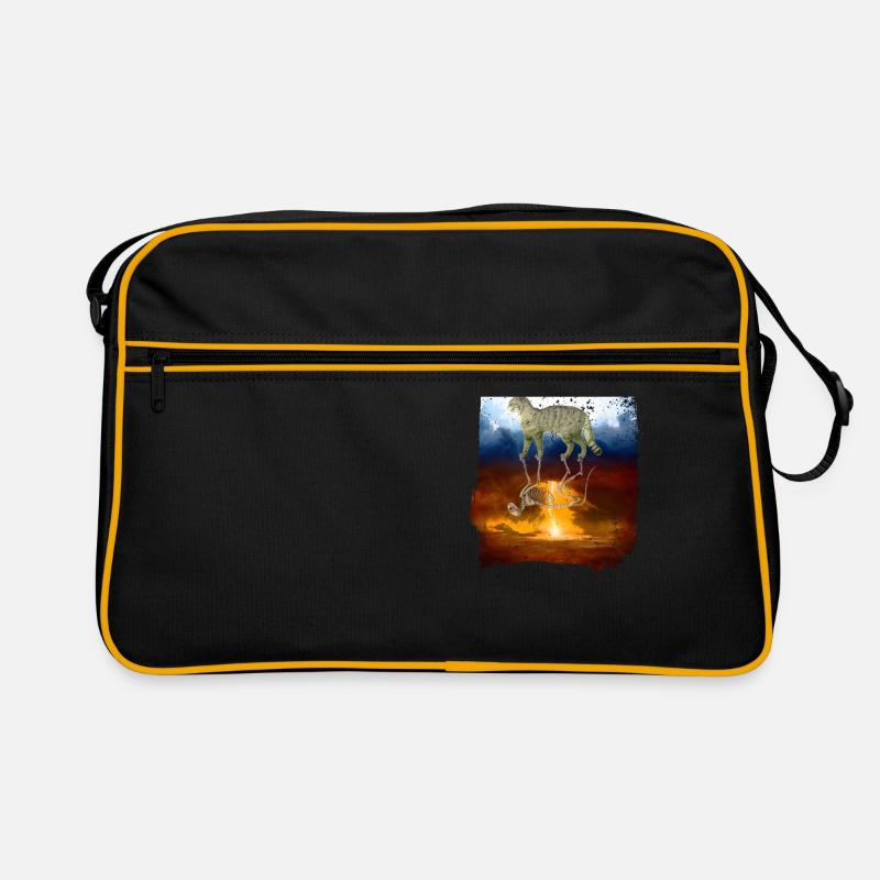 Schroedingers Katze Quanten Physik Mechanik Design Retro Tasche