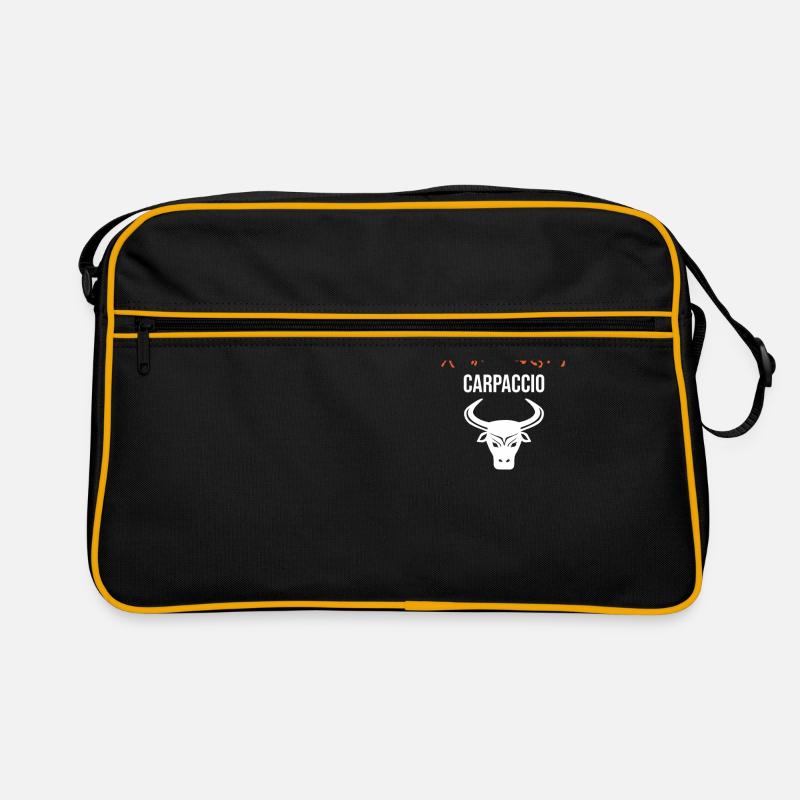 Carpaccio Fleisch Fleischliebe Carnivore Geschenk Retro Tasche