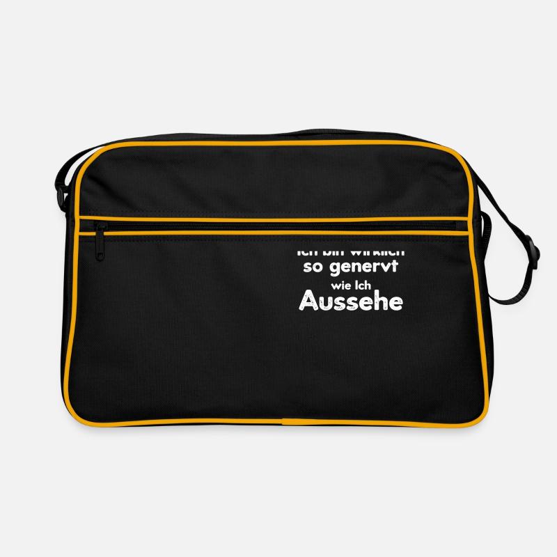 Bitte Nicht Ansprechen Ich bin wirklich so genervt Retro Tasche