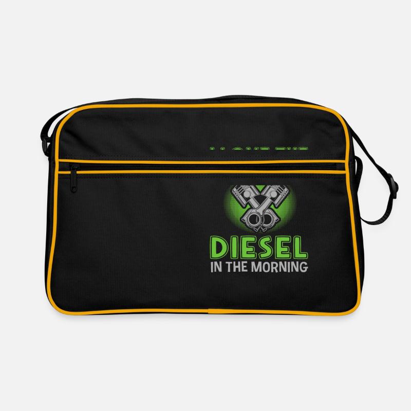 J’adore l’odeur du diesel le matin Sac Retro