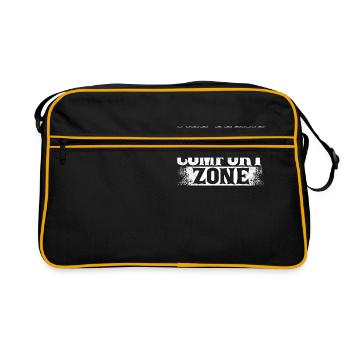 La vie commence à la fin de votre zone de confort - Sac Retro - noir/or - Devant