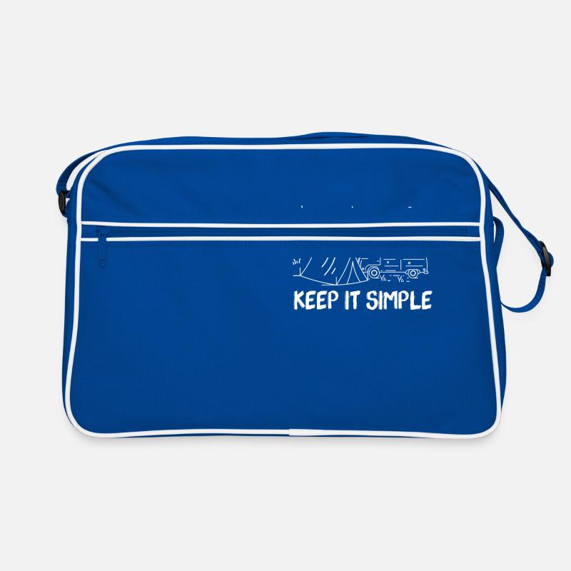 Keep It Simple Line Art Minimalist Retro Bag