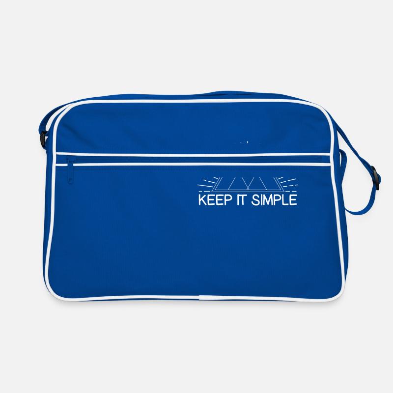 Keep It Simple Line Art Minimalist Retro Bag