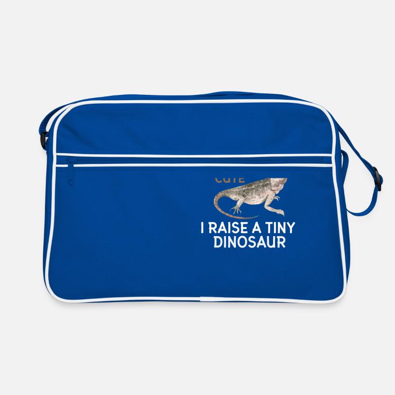 Bärtiger Drachenreptile Echsengärte Winziger Retro Tasche