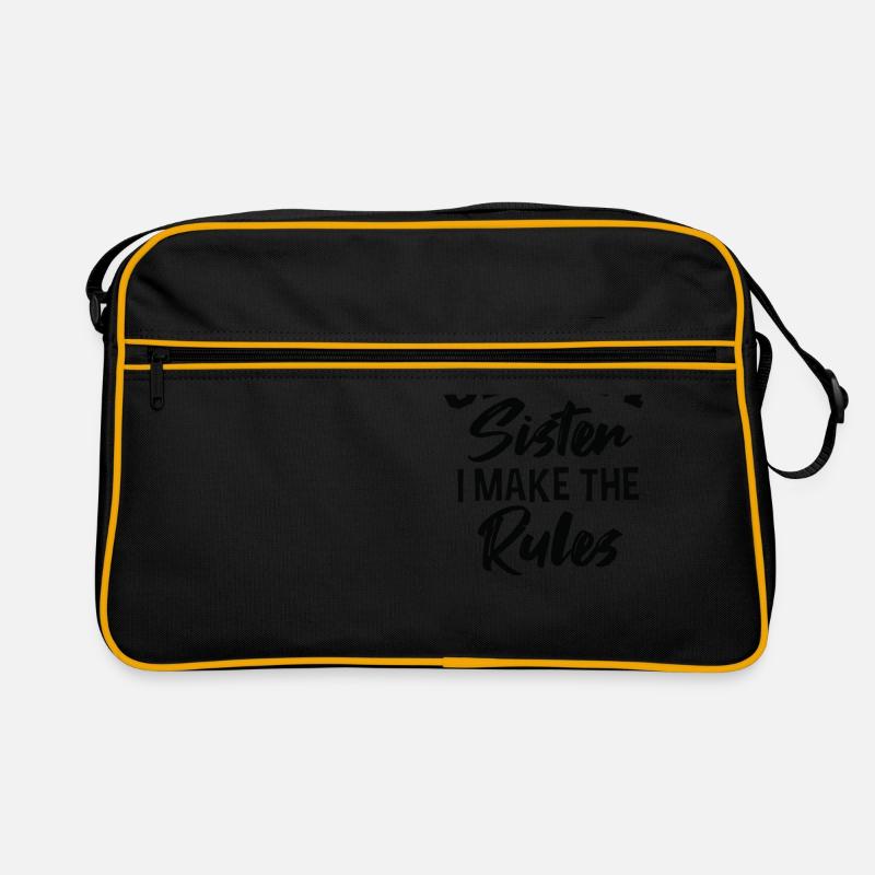 Ich Bin Die Älteste Schwester. Ich Mache Die Retro Tasche