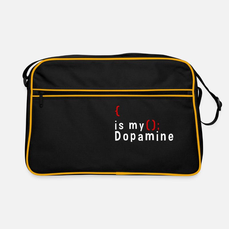 Funny Coding Is My Dopamine Coder Retro Bag