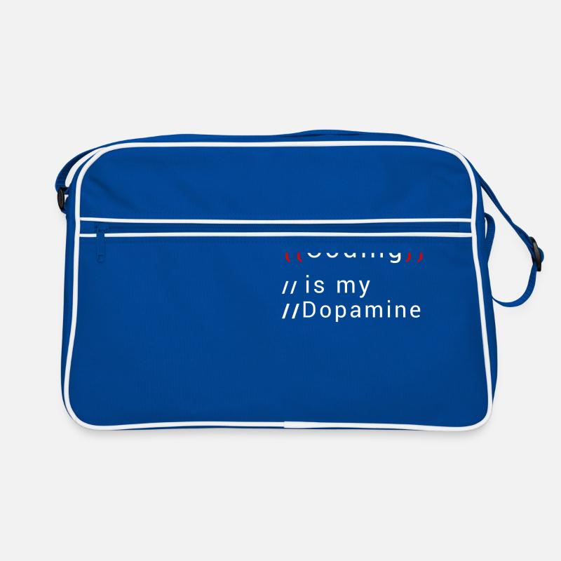 Funny Coding Is My Dopamine Coder Retro Bag