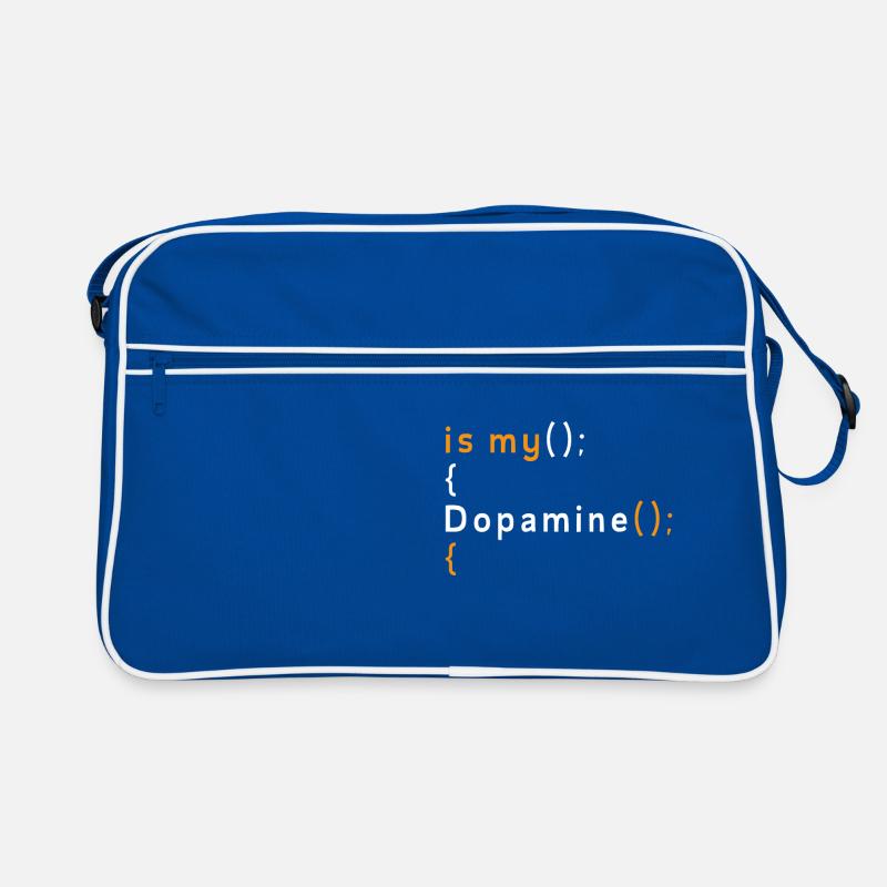 Funny Coding Is My Dopamine Coder Retro Bag