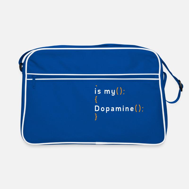 Lustige Codierung Ist Mein Dopamin -Coder Retro Tasche