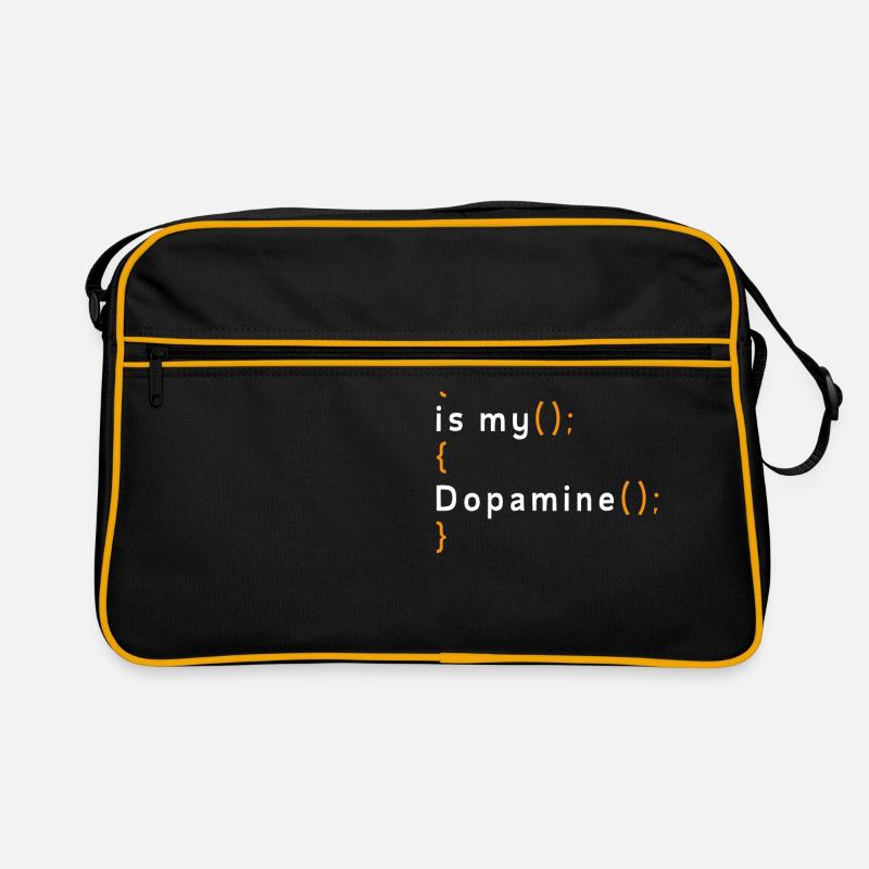 Funny Coding Is My Dopamine Coder Retro Bag
