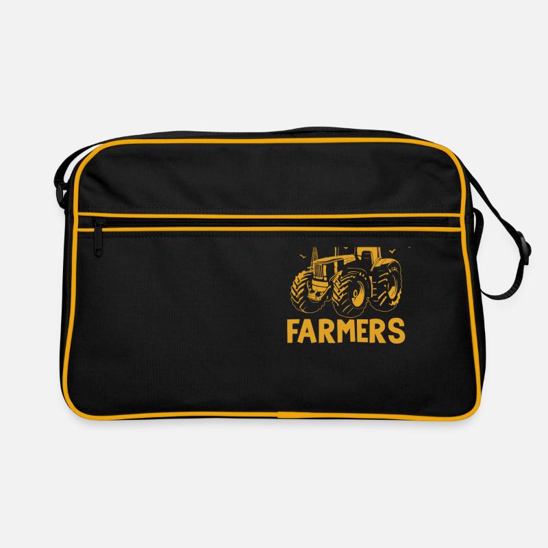Supporting Local Farmers Farming Tractor Retro Bag