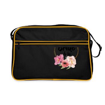 La mariée doit être à la douche nuptiale du mariage - Sac Retro - noir/or - Devant