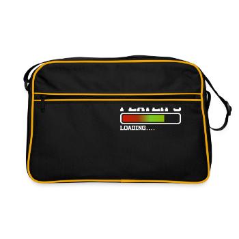 Le joueur 3 charge le nouveau bébé du père du jeu - Sac Retro - noir/or - Devant