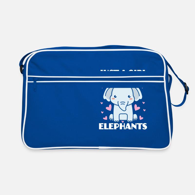 Nur Ein Mädchen, Das Elefanten Liebt Retro Tasche