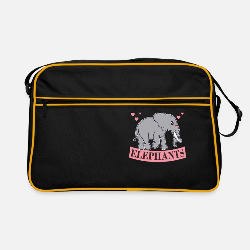 Nur Ein Mädchen, Das Elefantenfrauen Liebt Retro Tasche