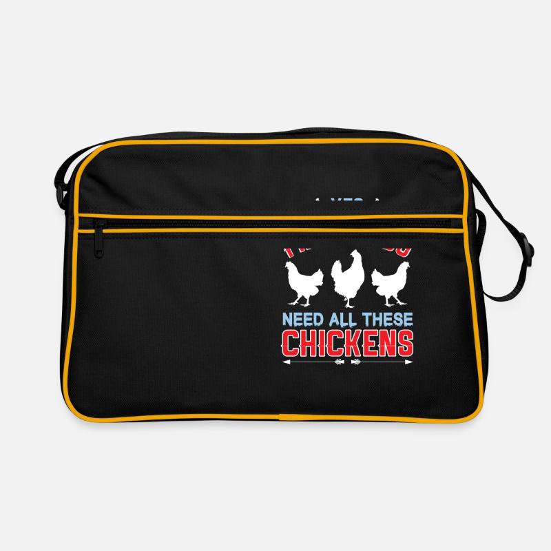 Yes, I really need all these chickens funny Retro Bag