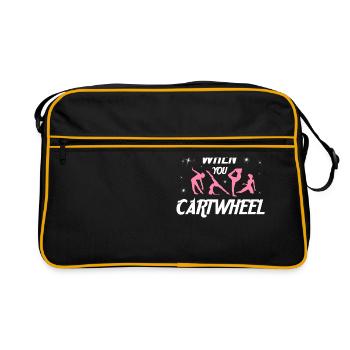 Why go if you do gymnastics -gymnast - Retro Bag - black/gold - Front