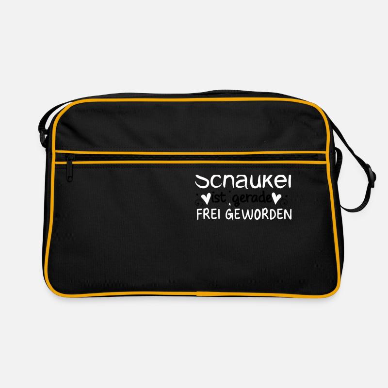 Niedlicher Spruch für Freundin oder Tochter - Retro Tasche - Schwarz/Gold