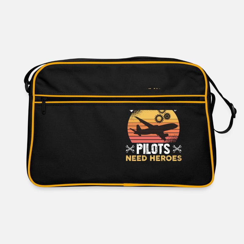 Pilote d’avion du mécanicien d’aéronef Sac Retro