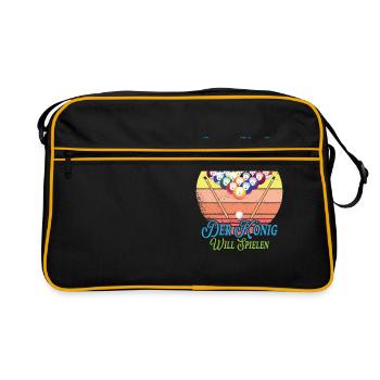Reicht Mir Den Queue Ihr Narren Billard Pool - Retro Tasche - Schwarz/Gold - Vorne