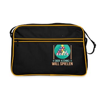 Reicht Mir Den Queue Ihr Narren Billard Pool 9 - Retro Tasche - Schwarz/Gold - Vorne