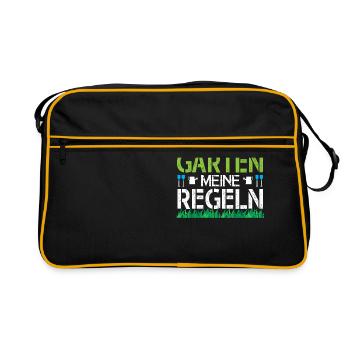 Mon jardin Mes règles Jardinage - Sac Retro - noir/or - Devant