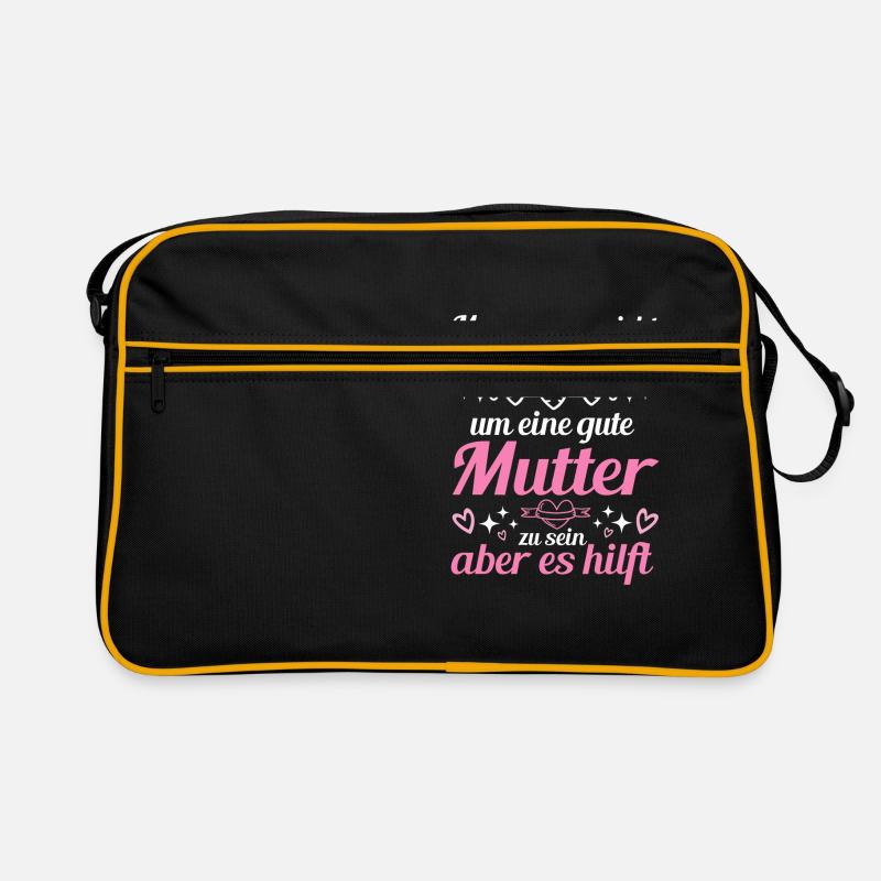 Man Muss Nicht Bekloppt Sein Um Eine Gute Mutter Retro Tasche
