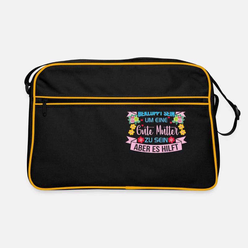 Verrückte Bekloppte Mama Mutter Muttertag Spruch Retro Tasche