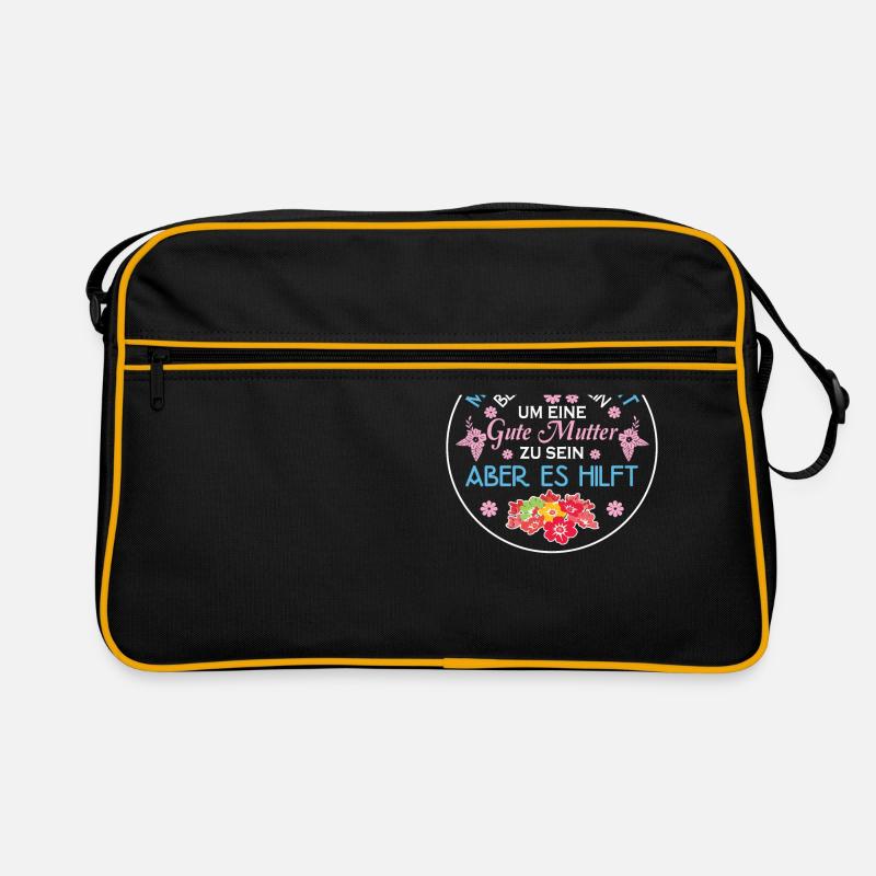 Verrückte Bekloppte Mama Mutter Muttertag Spruch Retro Tasche