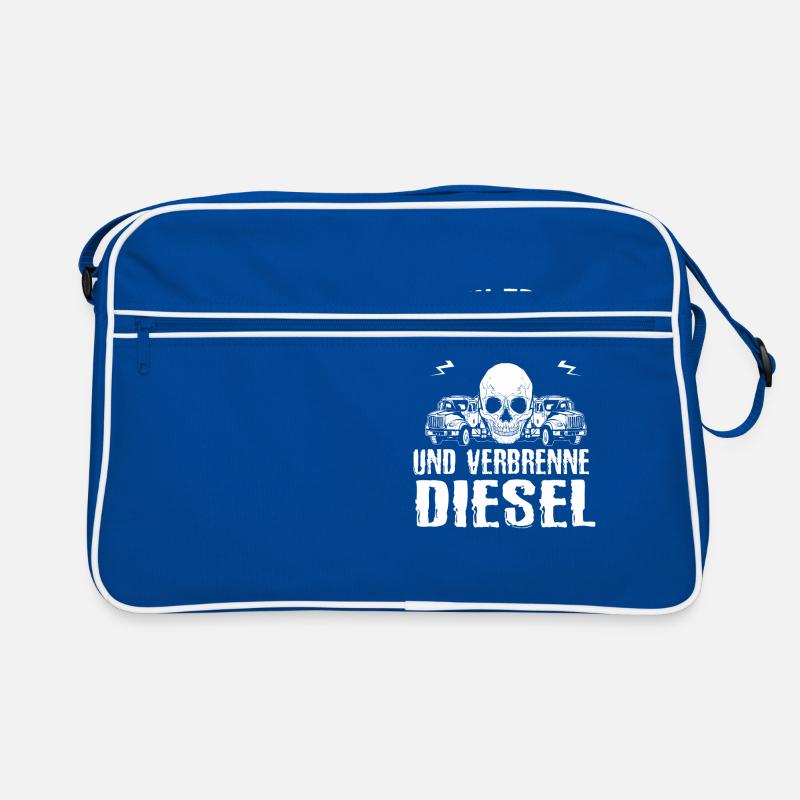 Ich Bin Trucker Esse Fleisch Trinke Bier Retro Tasche