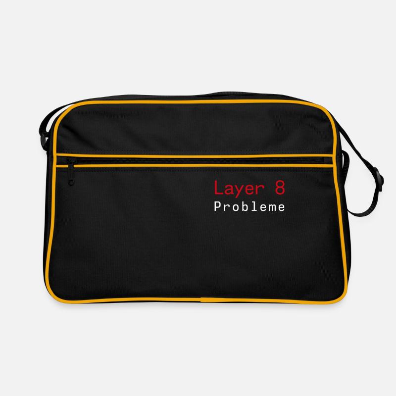 Layer 8 Problem Sysadmin Tech Support Retro Tasche
