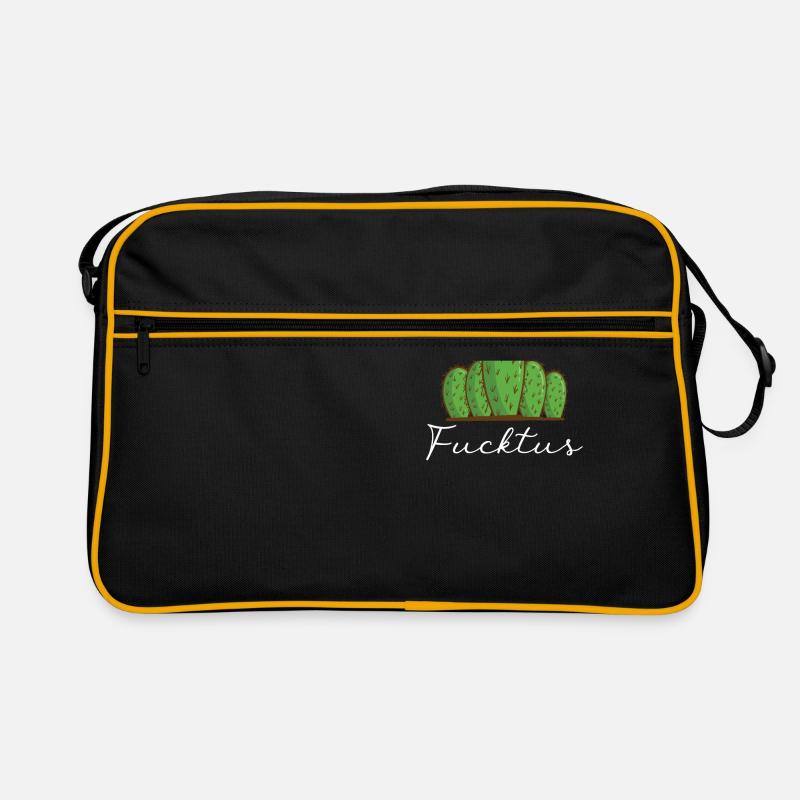 Middle Finger Cactus Fucktus Statement Retro Bag