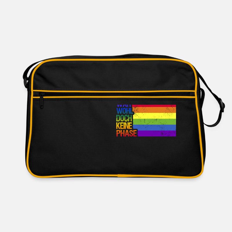 War wohl doch keine Phase Regenbogen Demonstration Retro Tasche