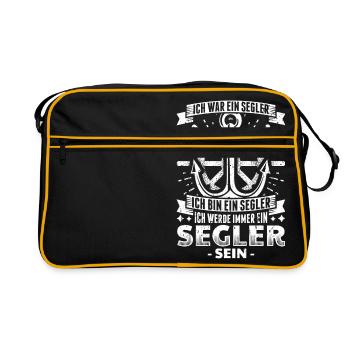 Sailing sails Sailing sails - Retro Bag - black/gold - Front