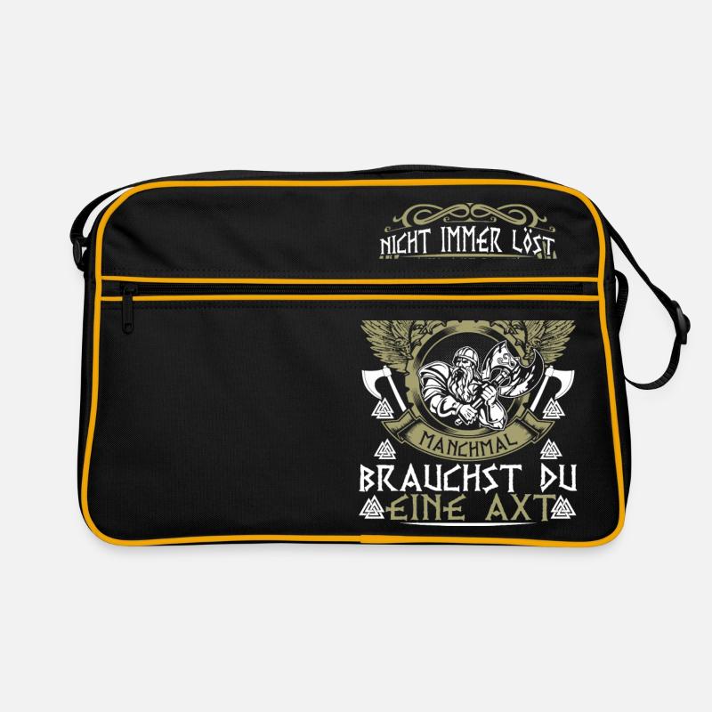 Ax Valhalla Valhall Vikings Vikings cadeau Sac Retro