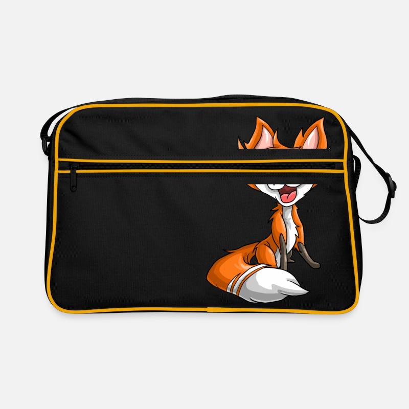 Lachender Fuchs Retro Tasche