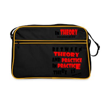 theory and practice - Sac Retro - noir/or - Devant