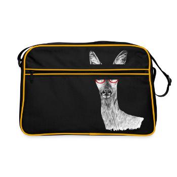 Rogen - Retro Tasche - Schwarz/Gold - Vorne