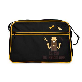 Le roi du bricolage - Sac Retro - noir/or - Devant