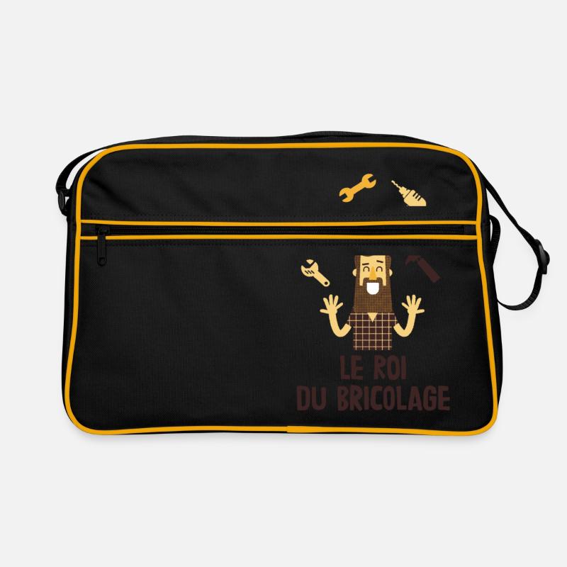 Le roi du bricolage - Sac Retro - noir/or