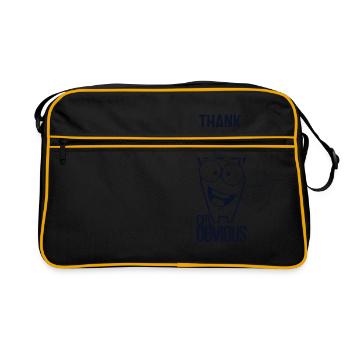 Thank you - thank you! - Retro Bag - black/gold - Front
